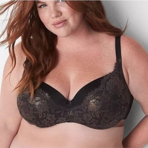 NWT Cacique Lane Bryant Special Edition Lightly Lined Balconette Bra 40E (DD) - Picture 4 of 4
